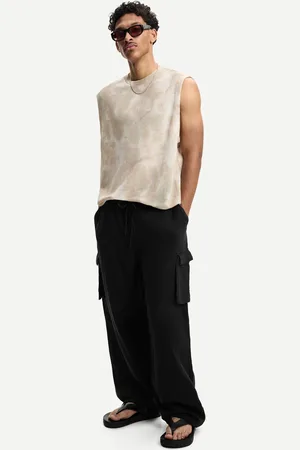 Bershka Spodnie Cargo Skater Mężczyzna Xs