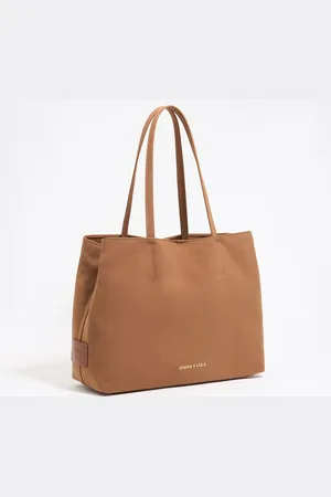 Bimba y Lola Torebka shopper Chihuahua duża gabardyna cynamonowa