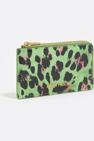 Bimba y Lola Portfel Leopard zielony