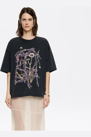 Bimba y Lola Koszulka oversize logo czarna