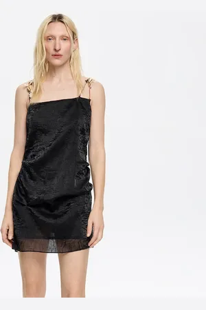 Bimba y Lola Top fantazyjne ramiączka czarny