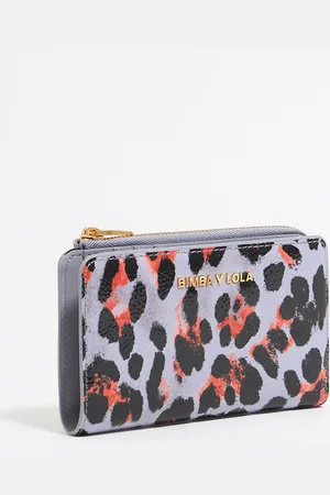 Bimba y Lola Portfel Leopard liliowy