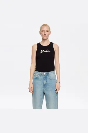 Bimba y Lola Koszulka logo koraliki czarna