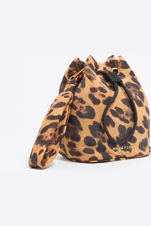 Bimba y Lola Saszetka nylon Leopard naturalna