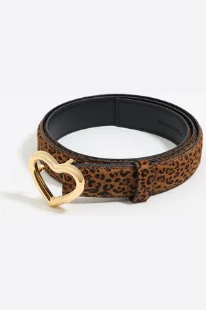 Bimba y Lola Pasek skóra Leopard klamra serce