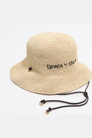 Bimba y Lola Kapelusz papierowa rafia naturalny