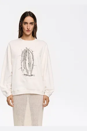 Bimba y Lola Bluza logo koraliki lodowa szara
