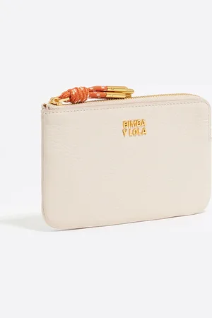 Bimba y Lola Portmonetka skóra złamana biel
