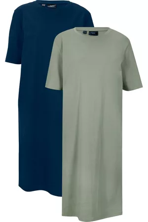 bonprix Sukienka shirtowa oversized (2 szt.)