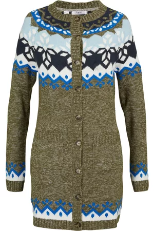 bonprix Sweter norweski rozpinany
