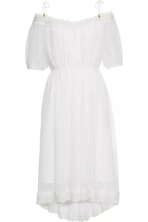 bonprix Kobieta Sukienki asymetryczne - Sukienka cold-shoulder z koronką