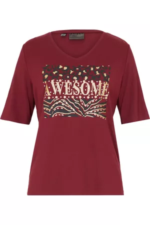 bonprix Kobieta T-shirty z Krótkimi Rękawami - T-shirt z połyskującym nadrukiem