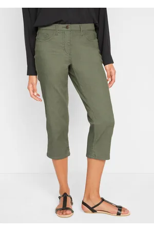 bonprix Dżinsy Straight, mid waist, z wygodnym paskiem
