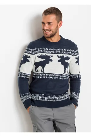 bonprix Sweter w norweski wzór