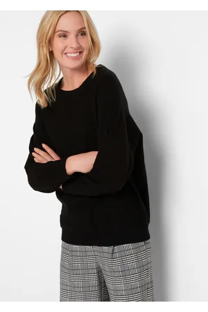 bonprix Sweter z rękawami typu nietoperz