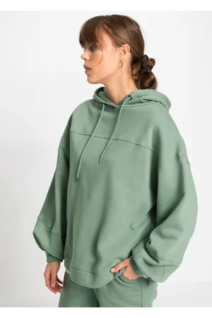 bonprix Bluza z kapturem oversized, z miękkiego materiału z bawełną