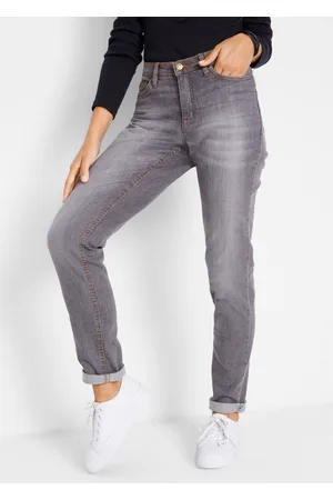 bonprix Dżinsy Mom mid waist, komfort-stretch