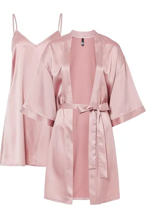 bonprix Szlafrok kimono + koszulka nocna (kompl. 2-częściowy)