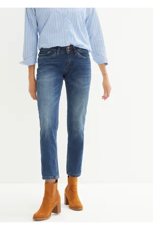 bonprix Dżinsy Mom Mid Waist