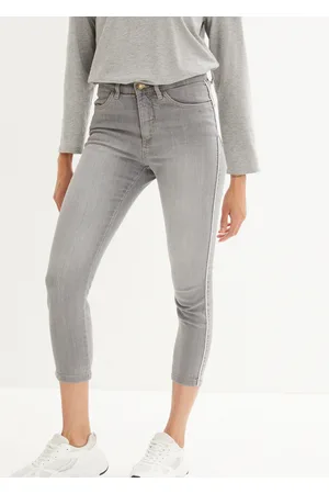 bonprix Dżinsy SKINNY 7/8 ze stretchem