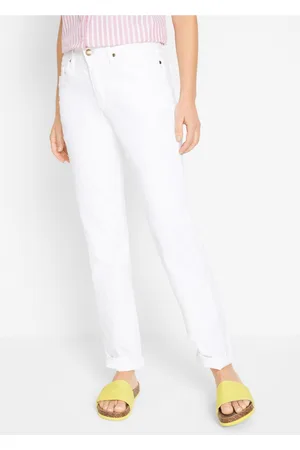 bonprix Dżinsy ze stretchem Mom, mid waist, long