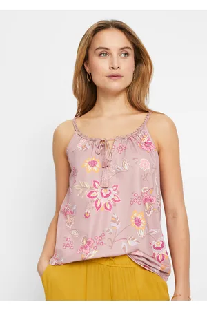 bonprix Top shirtowy w kwiaty