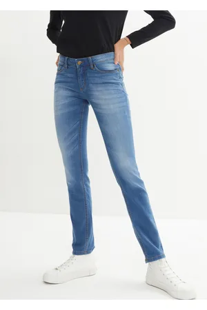 bonprix Dżinsy ze stretchem SKINNY, mid waist