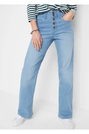 bonprix Dżinsy ze stretchem Straight, high waist