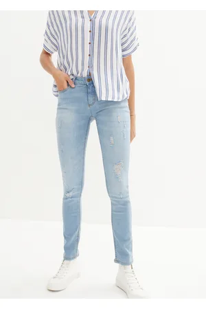 bonprix Dżinsy ze stretchem SKINNY, mid waist