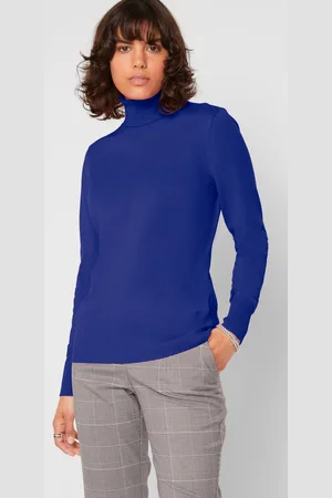 bonprix Sweter z golfem z dzianiny o gładkim splocie