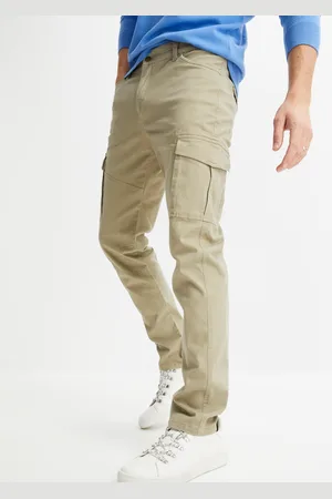 bonprix Spodnie bojówki Slim Fit Straight ze stretchem