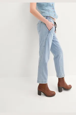 bonprix Dżinsy Boyfriend Mid Waist, cropped