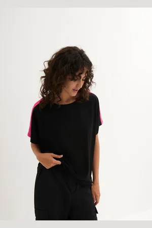 bonprix T-shirt z neonowymi paskami