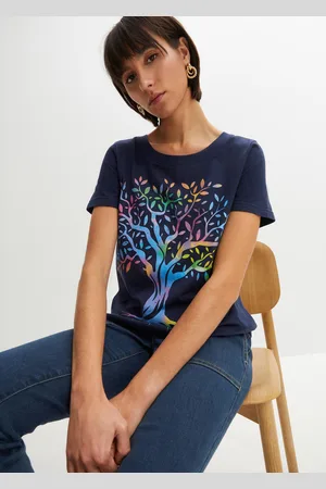 bonprix T-shirt z nadrukiem, bawełna organiczna