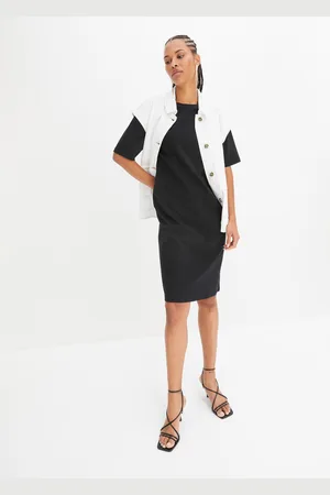 bonprix Sukienka shirtowa oversized (2 szt.), z czystej bawełny