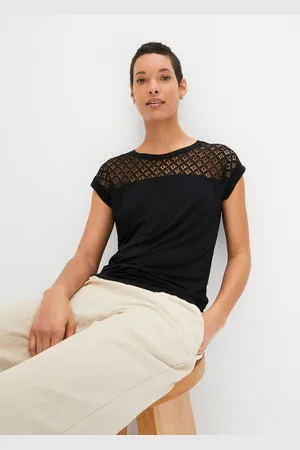 bonprix Shirt z koronką