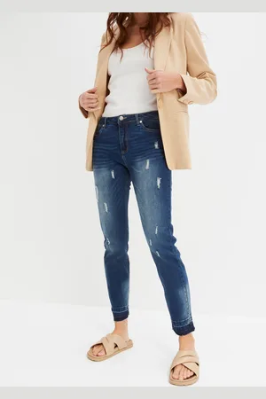 bonprix Dżinsy Skinny, low waist, cropped