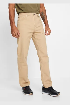 bonprix Spodnie ze stretchem Classic Fit Straight, z czystej bawełny