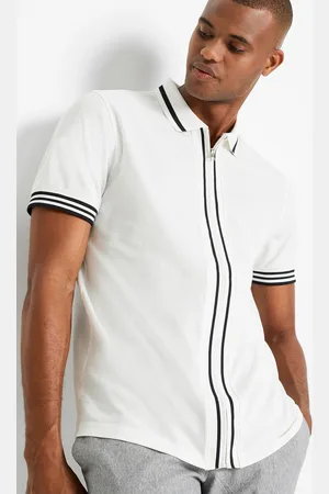 bonprix Shirt polo pique z zamkiem, z czystej bawełny