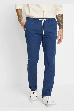 bonprix Spodnie z gumką w talii, ze stretchem, Slim Fit Straight