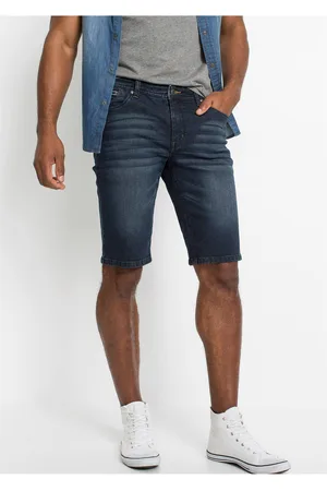 bonprix Bermudy dżinsowe ze stretchem Slim Fit