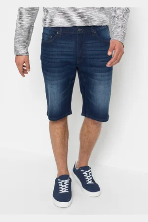 bonprix Bermudy dżinsowe ze stretchem i wzmocnionym krokiem, Regular Fit
