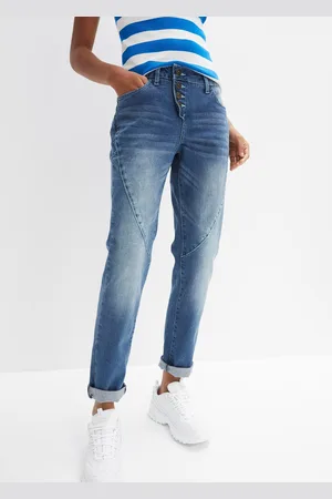 bonprix Dżinsy Boyfriend, low waist, ze stretchem