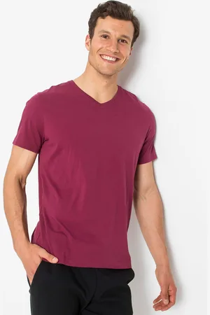 bonprix T-shirt z dekoltem w serek (3 szt.)