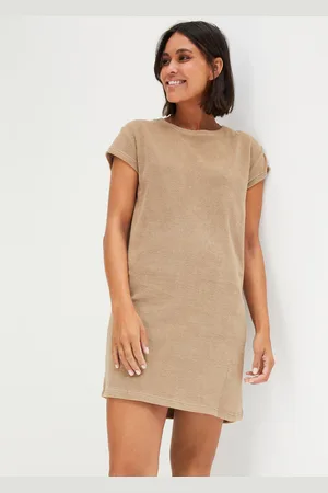 bonprix Sukienka shirtowa z frottee