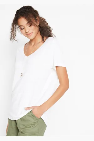 bonprix Luźniejszy shirt lniany