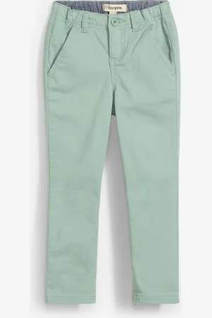 bonprix Spodnie chino Slim Fit Straight ze stretchem