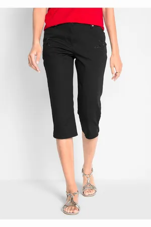 bonprix Dżinsy Slim Fit, mid waist, cropped