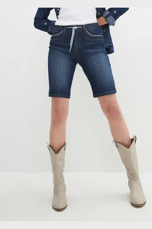 bonprix Bermudy dżinsowe Slim Fit mid waist