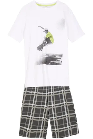 bonprix T-shirt + krótkie spodnie shirtowe (2 części), z bawełny organicznej